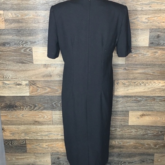 Vintage 60s 70s dress Union label sz M/L Henry Lee blazer black VTG 1970s retro - Picture 4 of 16